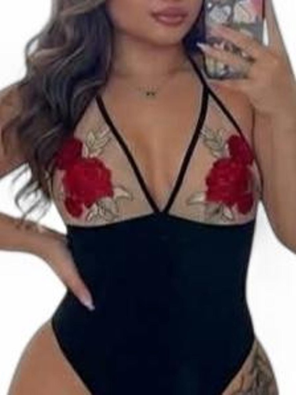 Urban Outfitters Black Stretch Bodysuit